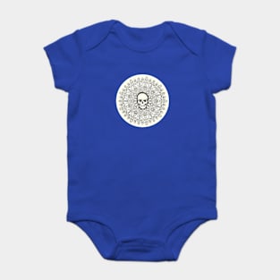 Filigree Skull Mandala Baby Bodysuit